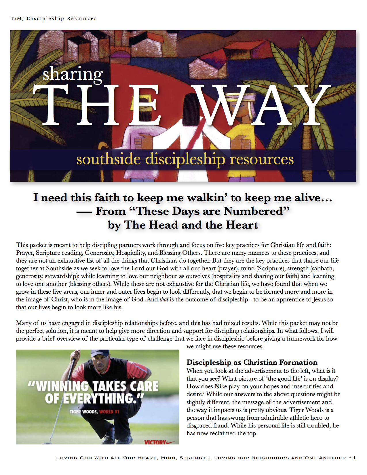 TiM Discipleship Resources Jan 2014